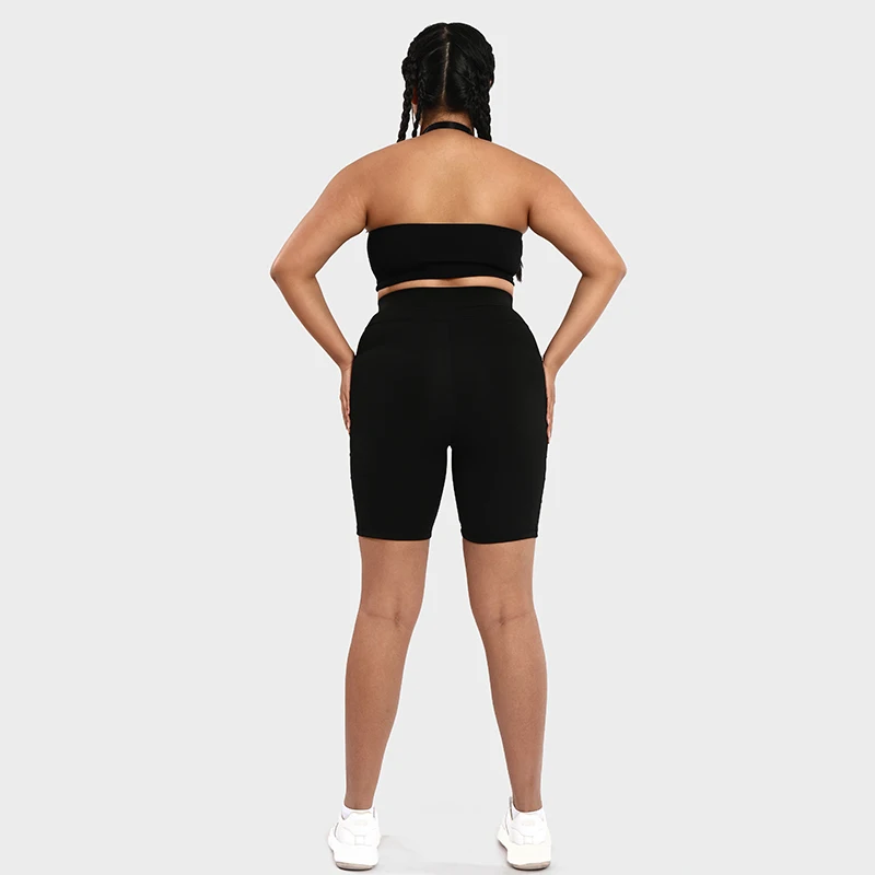 LUOYIYANG Pocket Plus Size Women's Shorts Push Up Gym Booty Lifting Sports Fitness Woman 2023 Lace Patchwork Yoga Clothing L-4XL