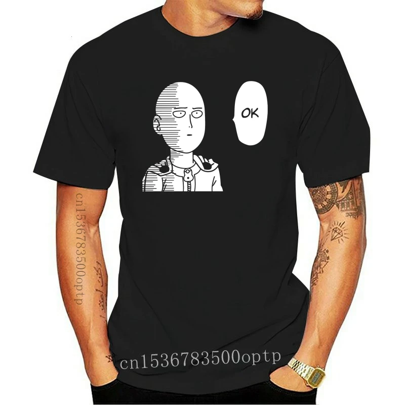 

Мужская одежда Ok One Punch Man ОПМ сока Сайтама аниме вдохновленная футболка S-2Xl смешной дизайн футболка