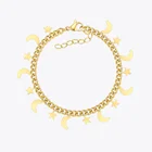 Женский браслет в горошек, из нержавеющей стали