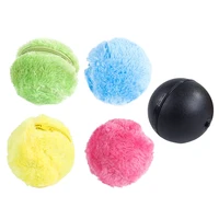 5pcsset magic roller ball activation automatic ball dog cat interactive funny chew plush electric rolling ball pet dog cat toy