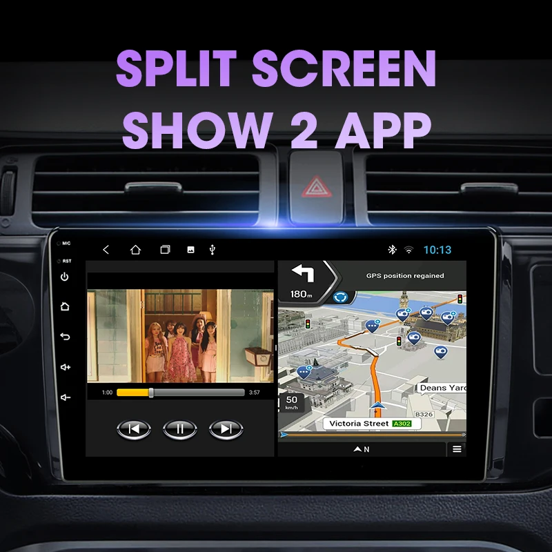 Автомагнитола Vtopek для KIA RIO мультимедийный видеоплеер на Android 11 экран 9 дюймов 4G +