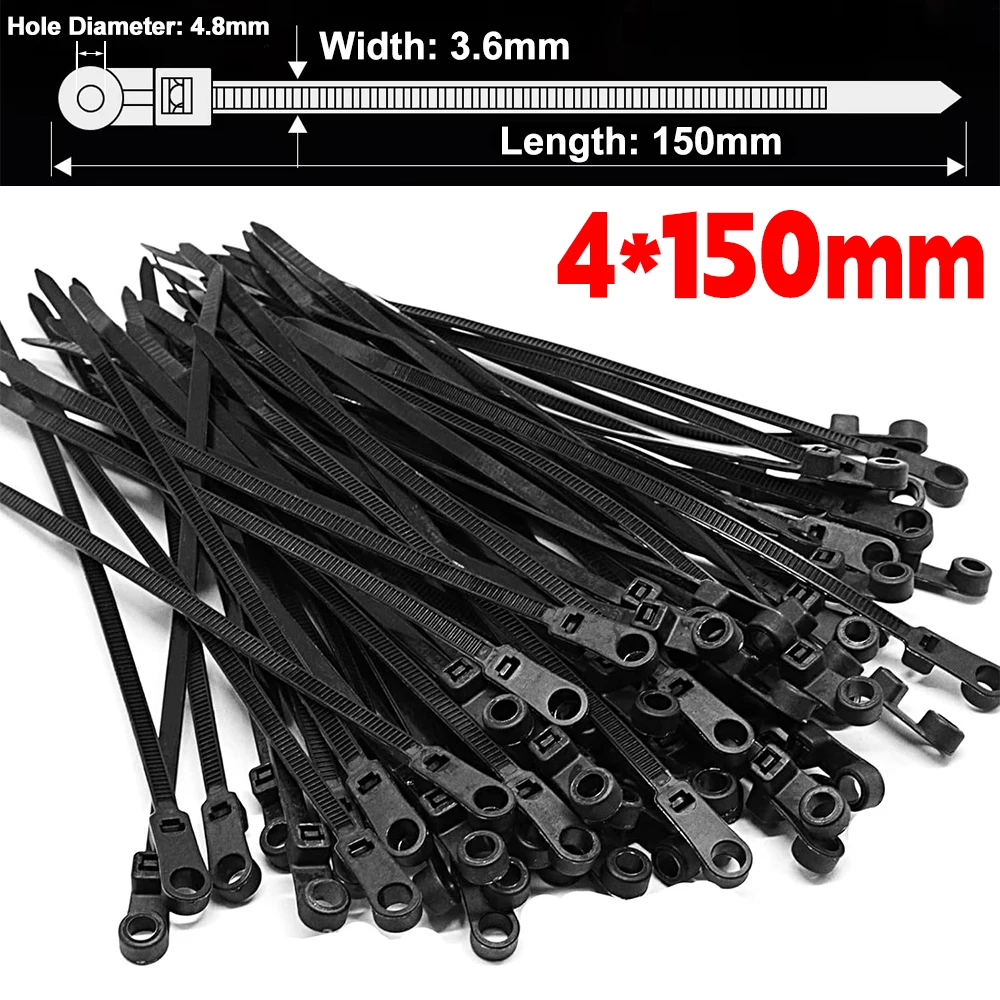 

Нейлоновые кабельные стяжки с винтовым креплением