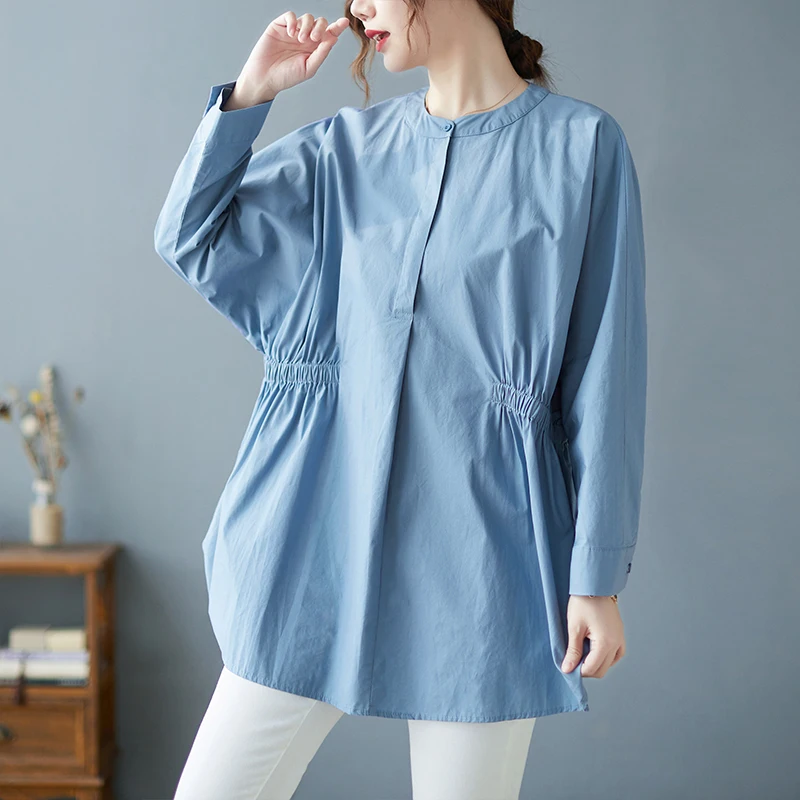 

Blouse Women Spring 2022 New Office Lady National Wind Korea Style Casual Loose Blusas Womens Tops And Blouses Dropshipping