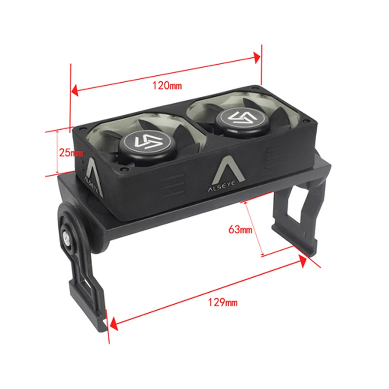Кулер для оперативной памяти ALSEYE белый 60 мм с двумя вентиляторами ШИМ 1200-2000 об/мин
