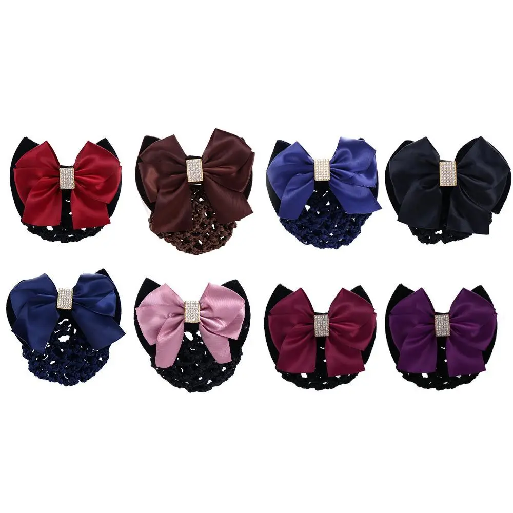 Головной убор элегантный большой бант отель медсестра циркон корейская булочка