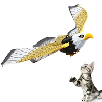 electric bird toys for cats interactive cat toy realistic eagleparrot shape design interactive kitten toys for cats to play