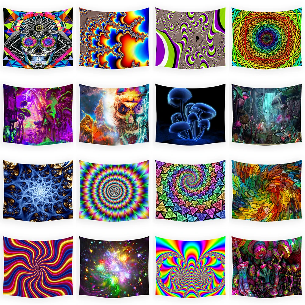 

Tapestry Psychedelic Pattern Yoga Throw Beach Throw Rug Hippie Home Decor Wall Tapestry Blanket Galaxy Wall Tapestry