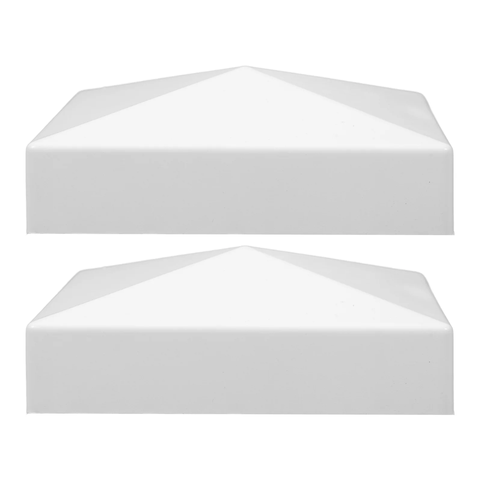 2 шт. белые колпачки для забора пирамиды палубы уличных заборных палуб почтовый