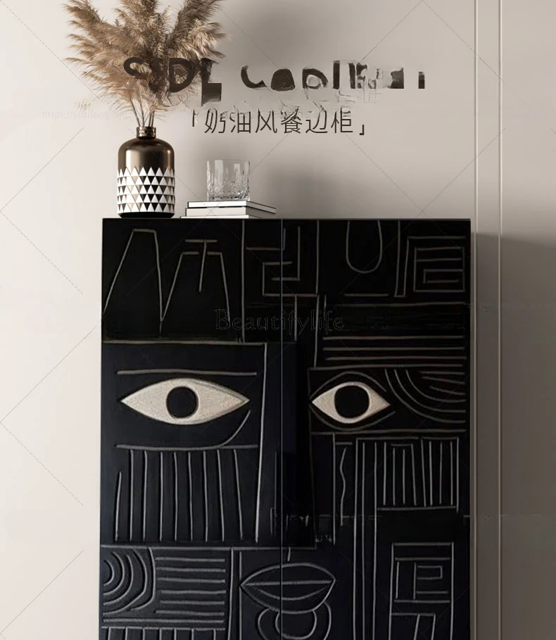 Шкаф-буфет в стиле ретро Miji роскошный высококачественный для средней и древней