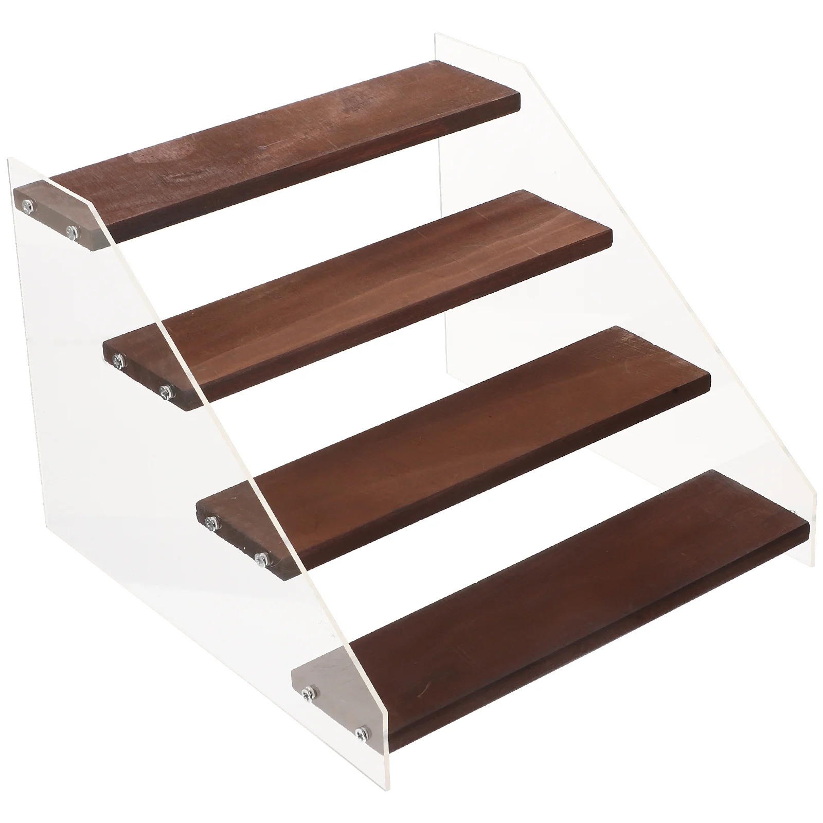 

Display Stand Shelf Holder Riser Wood Acrylic Figure Jewelrycupcake Model Rack Storage Figures Organizerwooden Racksaction