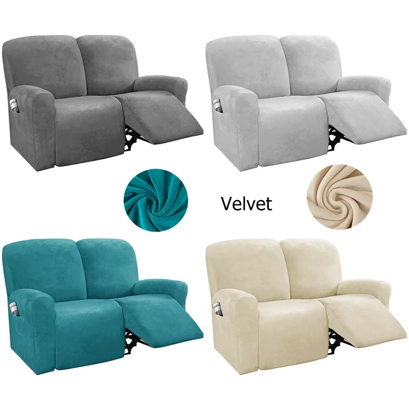 Бархатный Чехол для кресла на 1-2 места эластичный чехол шезлонга дивана чехлы