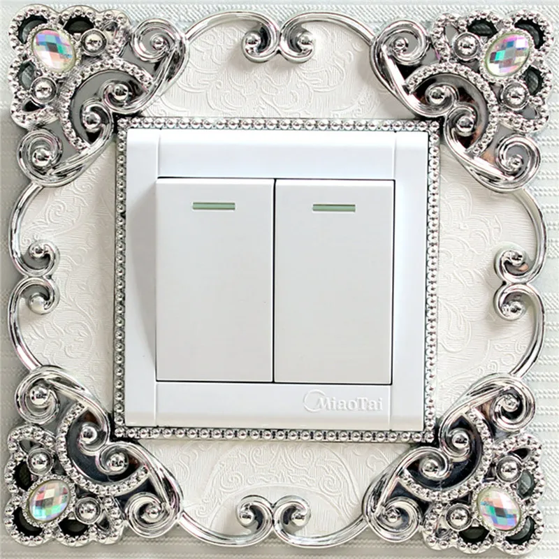 

Наклейка на стену золотая серебряная смола крышка выключателя света