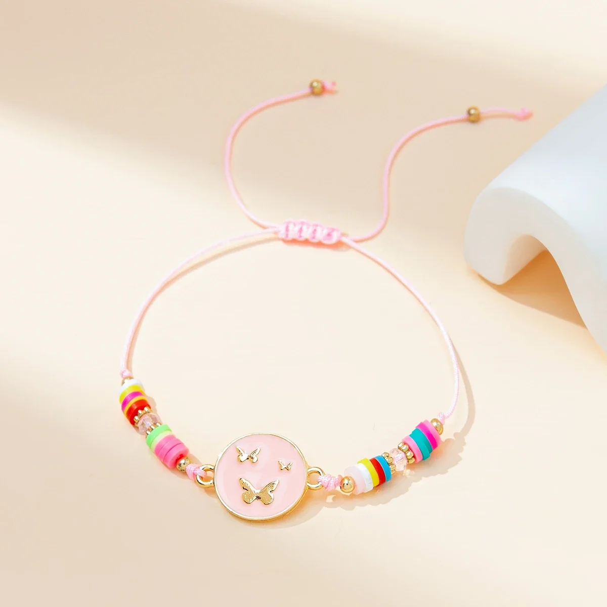 Регулируемый браслет со звездами луной смайликами и бабочками ювелирные изделия