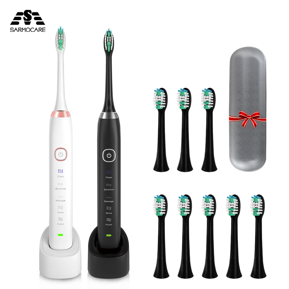 

Sonic Toothbrush Electric Tooth Brush Electr Toothbrush Adult Ultrasonic Brush For Teeth Cleaning Fast Shipping Sarmocare s100