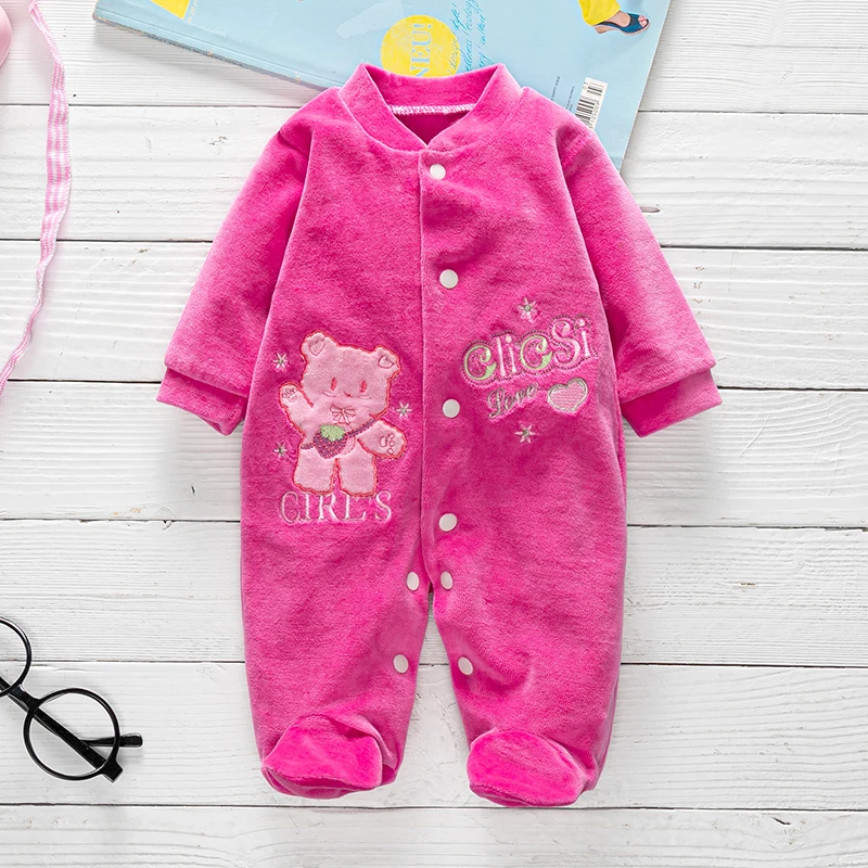 

0-9Month Learn to walk Baby Clothes Spring Autumn Pajamas Romper Pure Cotton Infantil Jumpsuit Printed Cartoon Baby Girl