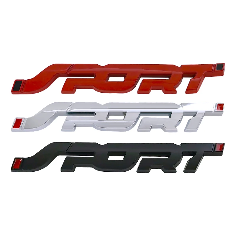 

3d Metal Sport Logo Rear Boot Trunk Tailgate Fender Emblem Badge Sticker Decals for FORD FOCUS FIESTA MONDEO
