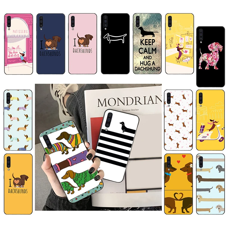 

Cute cartoon Dachshund dog Phone Case For Samsung Galaxy A13 A03 A12 A32 A71 A11 A21S A02 A52 A72 A51 A50 A70 A31 M31