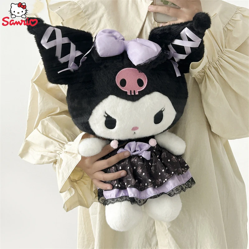 

Kawaii Sanrio Kuromi Plush Doll My Melody Banquet Japanese Cartoon Child Pillow Girl Gift Anime Figure Toy Sell Like Hot Cakes