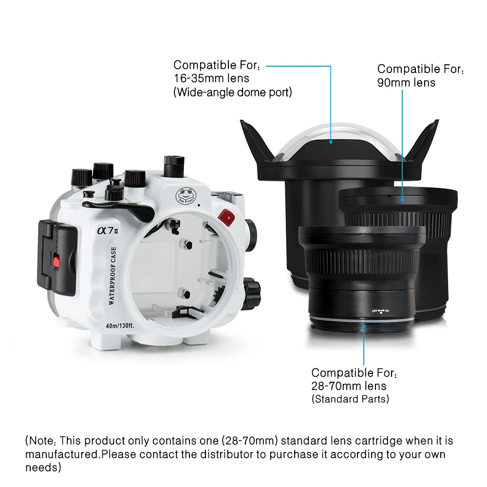 Корпус подводной камеры Seafrogs 40M130FT для Sony A7 II NG A7S/A7R Mark