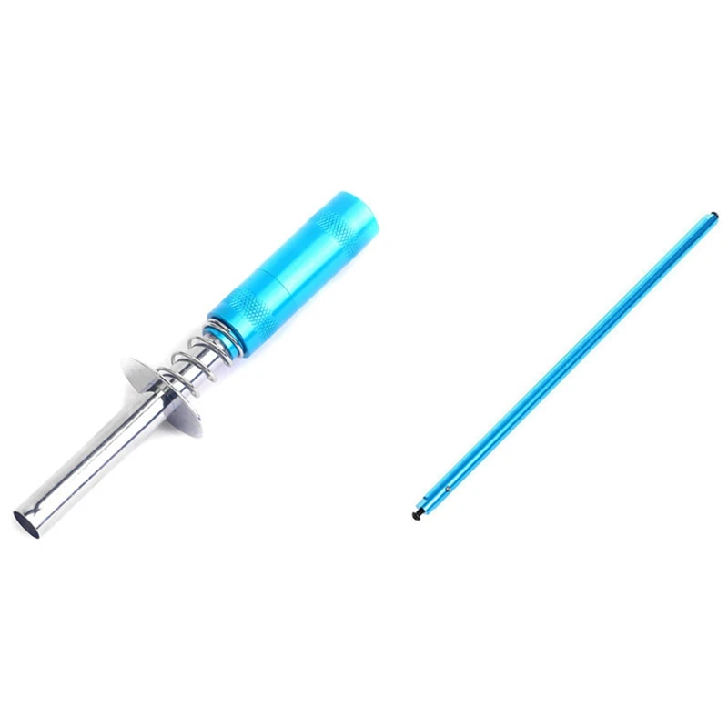 

1 Pcs AA Battery Glow Plug Igniter Ignition Starter Tools For 1: 10 HSP RC Car Blue & 1 Pcs Central Driving Shaft