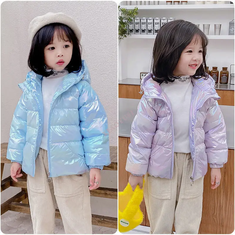 

Детское утепленное пальто на белом утином пуху, Корейская версия