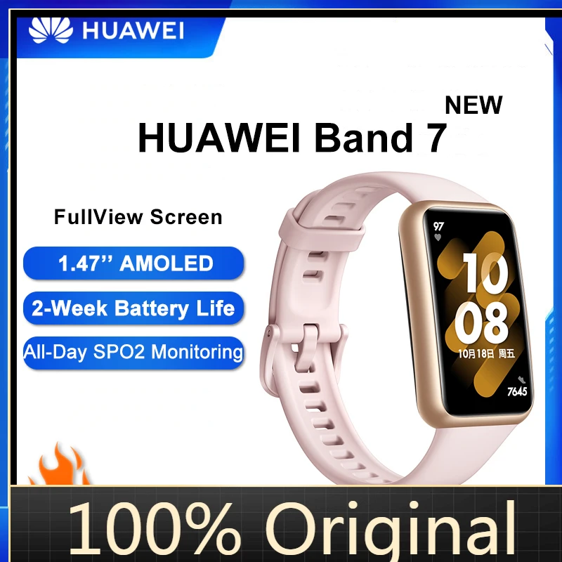 

Оригинальный HUAWEI Band 7, насыщенный кислородом в крови, насыщенный сердечный ритм, 1,47 дюймов, цветной полноэкранный, двухнедельный срок службы...