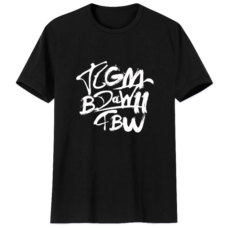 

Summer Clothes Bottoming Shirt Short-sleeved T-shirt Men's Korean Version Printing Large Size T-shirt White Trendy Top