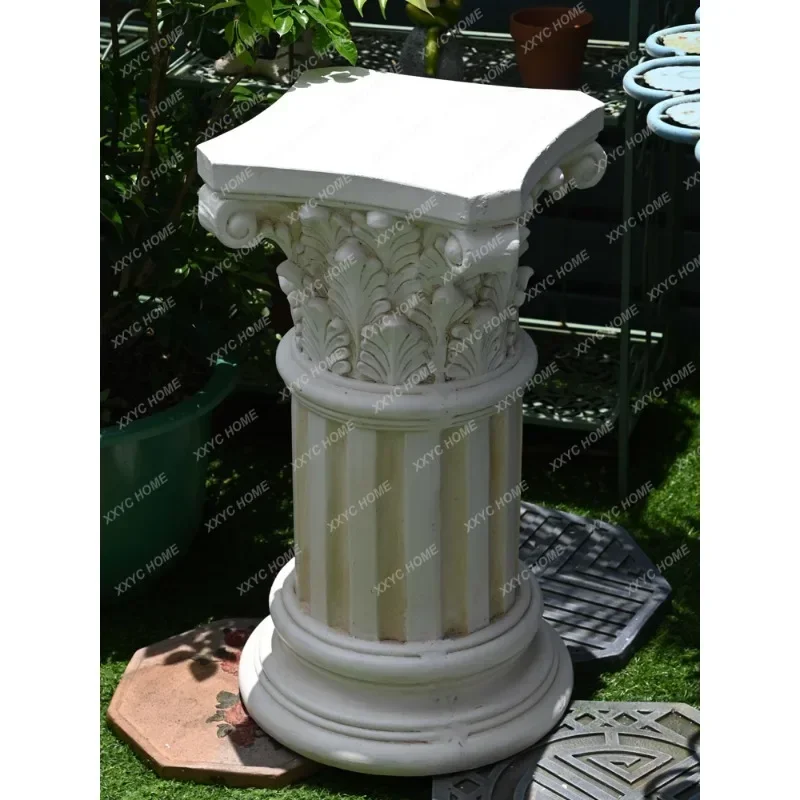 

European-Style Garden Roman Pillar Decoration Courtyard Villa Door Home Decoration Wedding Road Lead Sculpture Base