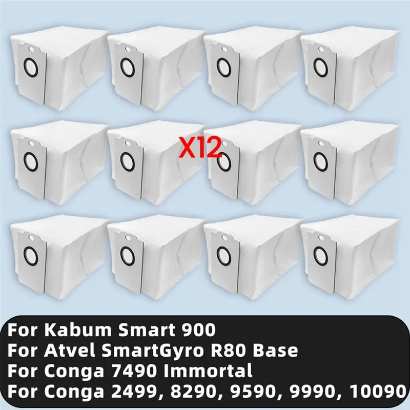 Фото Мешок для сбора пыли A21I для Cecotec Conga 2499, 7490 Immortal, 8290, 9590, 9990, 10090 / Kabum Smart 900 / Smartgyro R80 Base №1