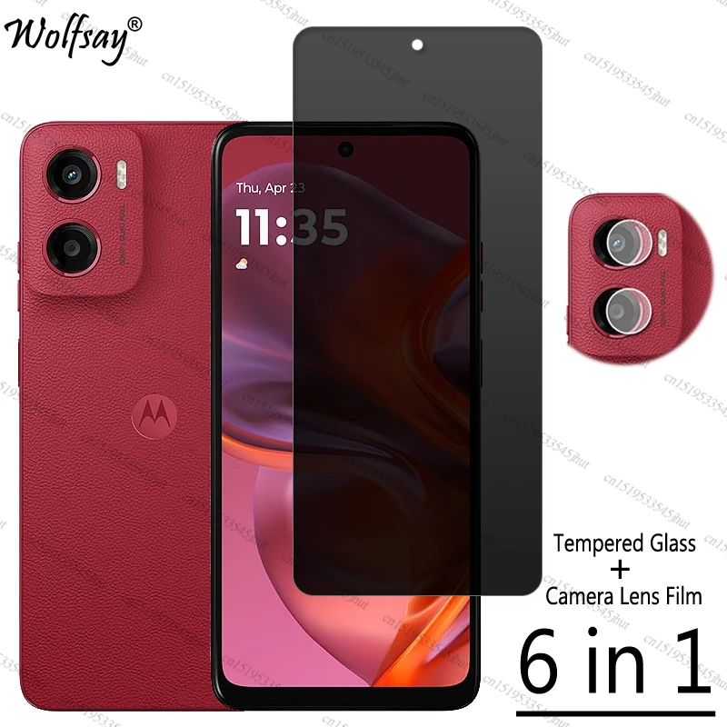 Фото Защитная пленка для экрана Motorola Moto G05, противошпионское закаленное стекло для Moto G05, стекло для камеры Moto G05, стекло 6,67 дюйма №1