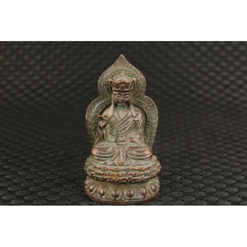 

Ancient Chinese Bronze Hand Carved Buddha Statue tangseng Statue