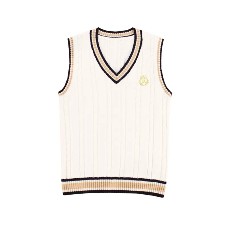 Косплей японская школьная форма свитера жилет для девочек и мальчиков