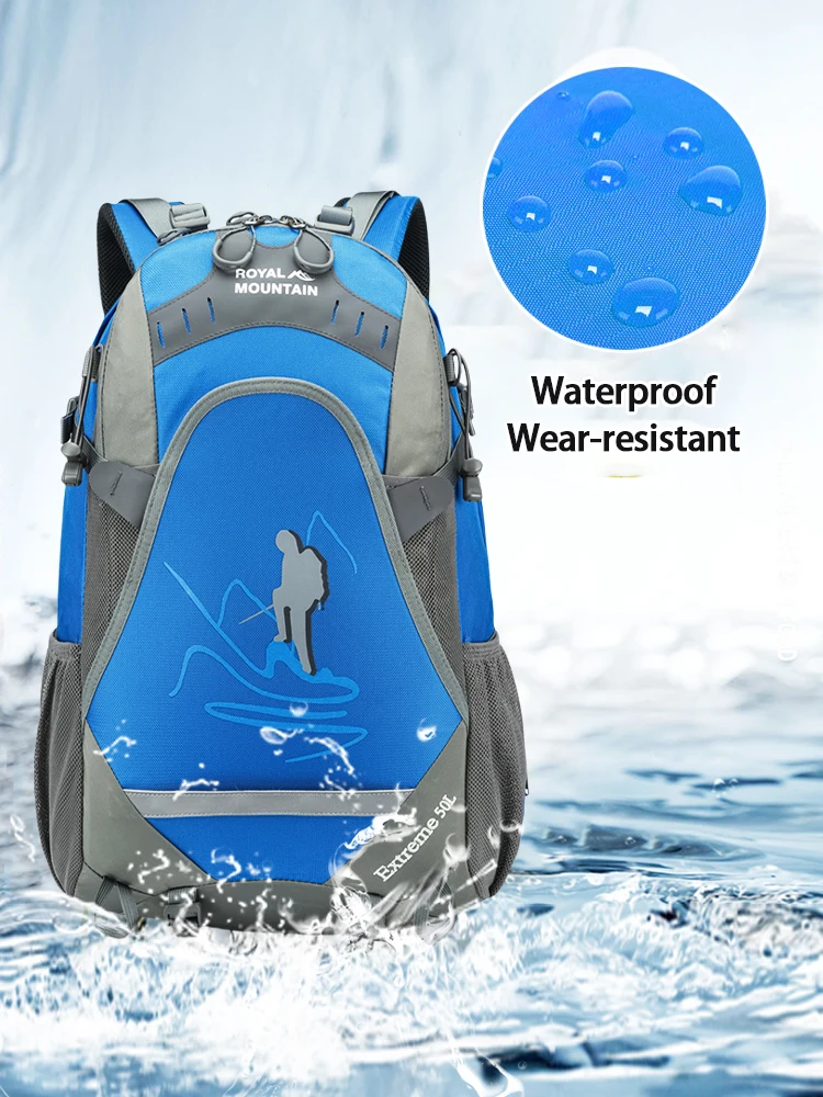 Рюкзак унисекс для альпинизма 50 л вместительная спортивная водонепроницаемая