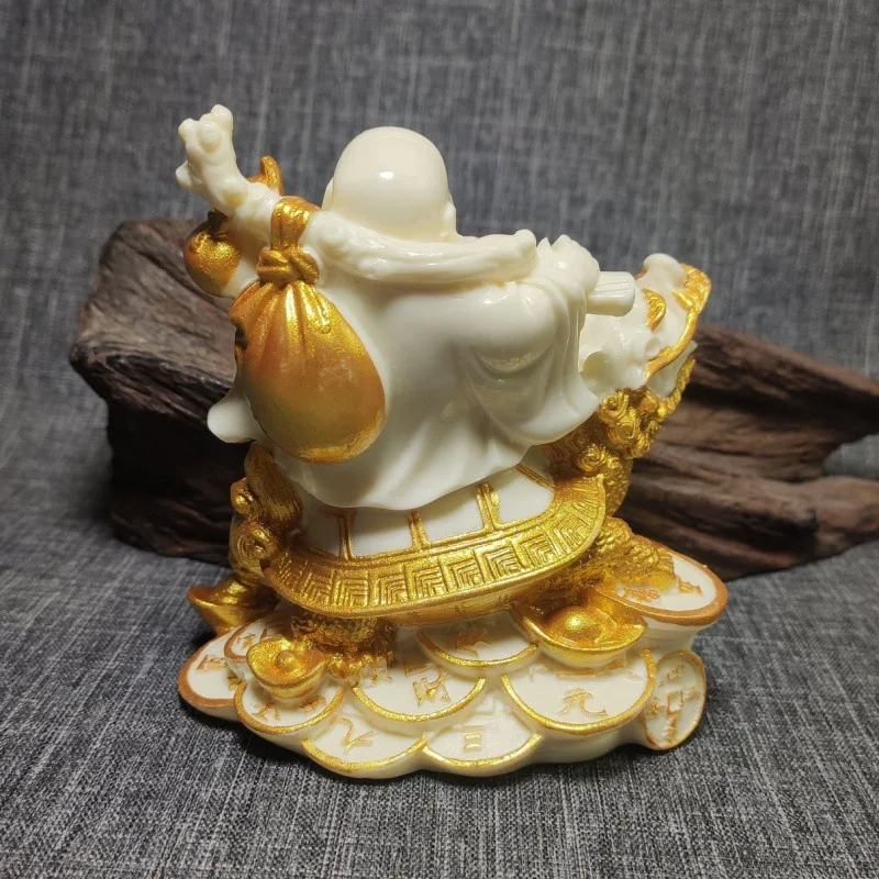 Рисунок орехов цвета слоновой кости позолоченный сюаньу горничный дракон