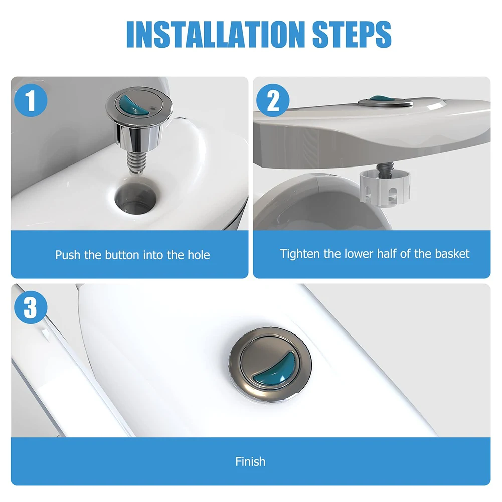 

Toilet Flush Button Toliet Switch Button For Ideal Cistern Tank Replace Dual Flush Oval Push Button Bathroom Toliets Accessories