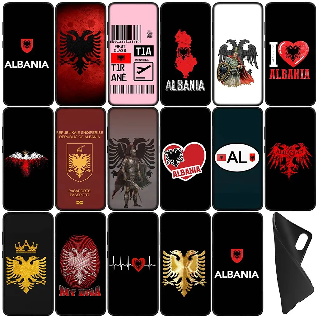 Чехол для телефона с флагом Албании любовью албанским чехол Samsung Galaxy S24 S23 Fe Ultra Plus