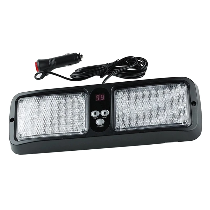 

Car Light 86LED Windshield Strobe Light Sun Visor Warning Flashing Light Signal Lamp Fog Light