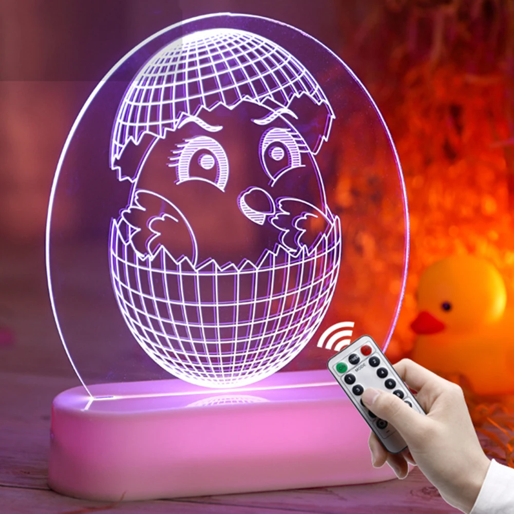 

Светодиодный ночсветильник с 3D эффектом, универсальная настольная лампа на батарейках для спальни, украшение для праздника, подарок для го...