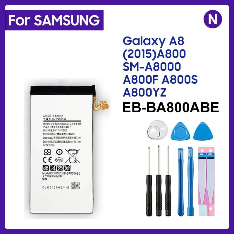Фотоаккумулятор EB-BA800ABE 3050 мАч для Samsung Galaxy A8 (2015) A800 EB-BA800ABA A800F A800S A800YZ 1,0, обзор 1 Фотоаккумулятор EB-BA800ABE 3050 мАч для Samsung Galaxy A8 (2015) A800 EB-BA800ABA A800F A800S A800YZ 1,0, обзор 1
