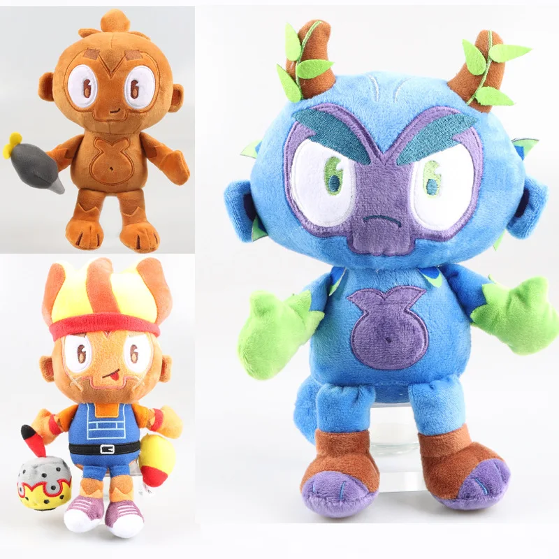 

27cm Kawaii Dart Monkey Plush Toy Stuffed Doll Game Toys Soft Bloons TD Plush Monkey Stuffed Animal Doll for Kids Children Gifts