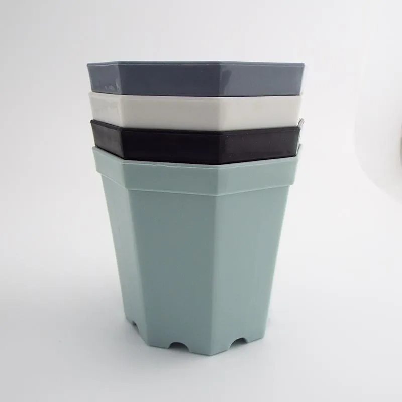 10 шт. пластиковые квадратные горшки для растений