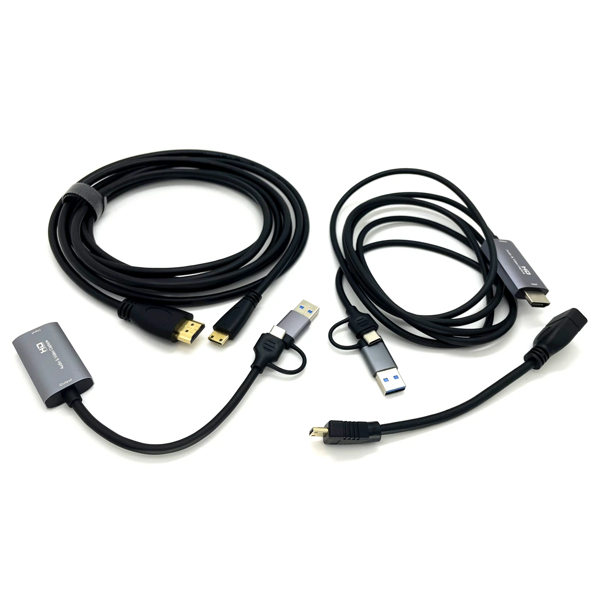 USB & USB-C to Mini HDMI-compatible C type Video Capture Card Live Stream Cable for Nkon Z7 Z6 II Z5 Z9 Canon EOS R RP Camera PC