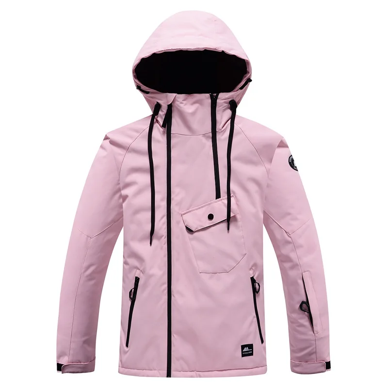 2022 New Winter Ski Jacket Women Outdoor Snowboarding Mountaineering Jacket Warm Color Fleece Matching Waterproof Ski Top