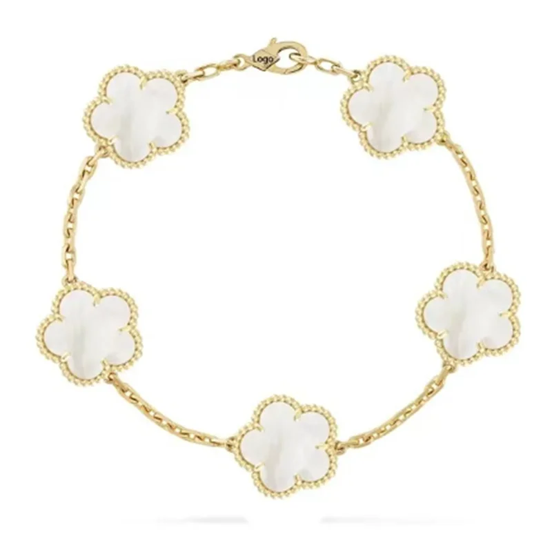 

2023 ,Fashion New, Luxury, Brand, 925 Sterling Silver, High Quality, Four Leaves, Women's Bracelet, Girlfriend Jewelry Gifts