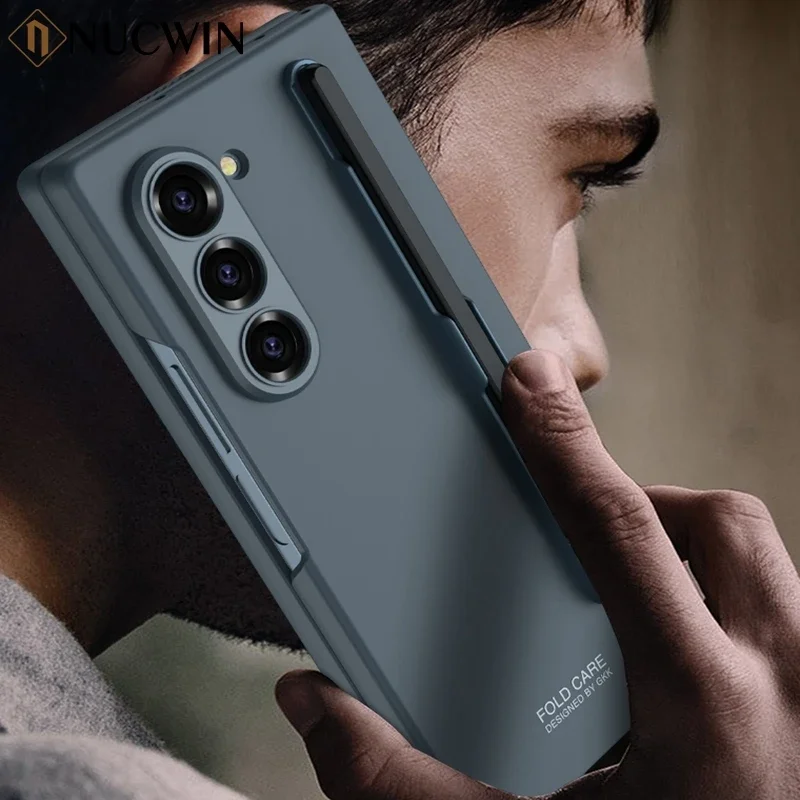 Защитный чехол со встроенным экраном для Samsung Galaxy Z Fold 3 4 5 6 слотом S Pen Axis