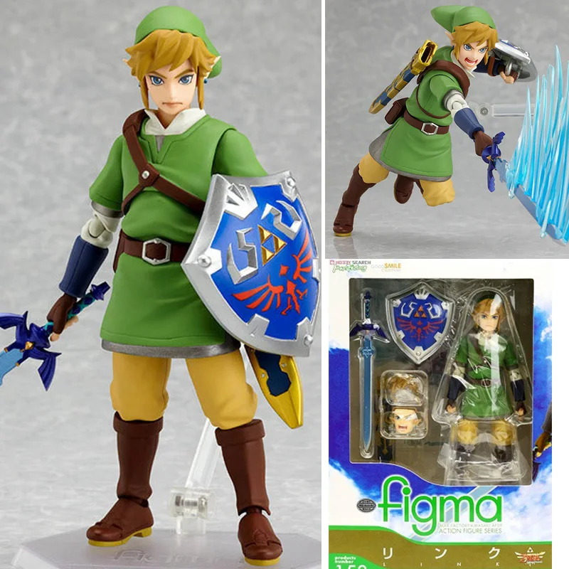Figma 153 Sky Sword Link Zelda Action Figure Collection Collectable Model Toy Gift