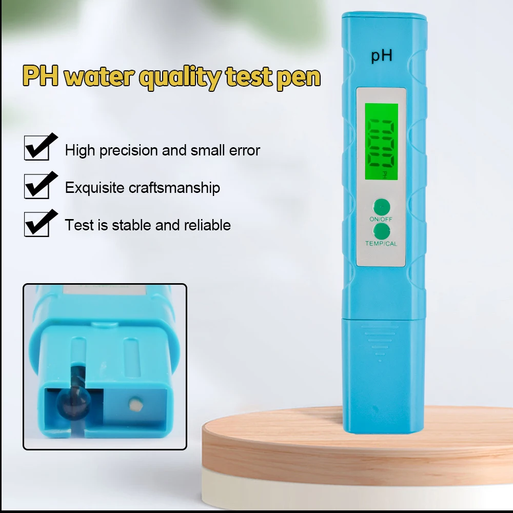 

PH Meter 0.01 PH High Precision Water Quality Tester Portable PH Tester Suitable For Swimming Pool Aquarium with Backlight