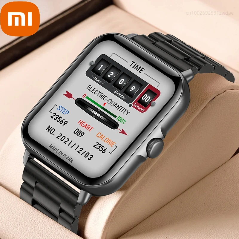 

Xiaomi 2022 Bluetooth Calling IP67 Waterproof Bluetooth Smart Watch Men Full Touch Screen Sports Fitness Watch for Android Ios
