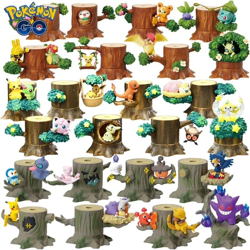 Покемон аниме мистическая коробка Лес Дерево Дженга дом Пикачу гэнгар джирачи