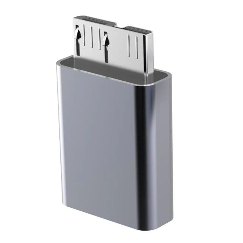 Переходник с Type-C мама на Micro B USB папа для SSD-накопителя корпус мобильного жесткого